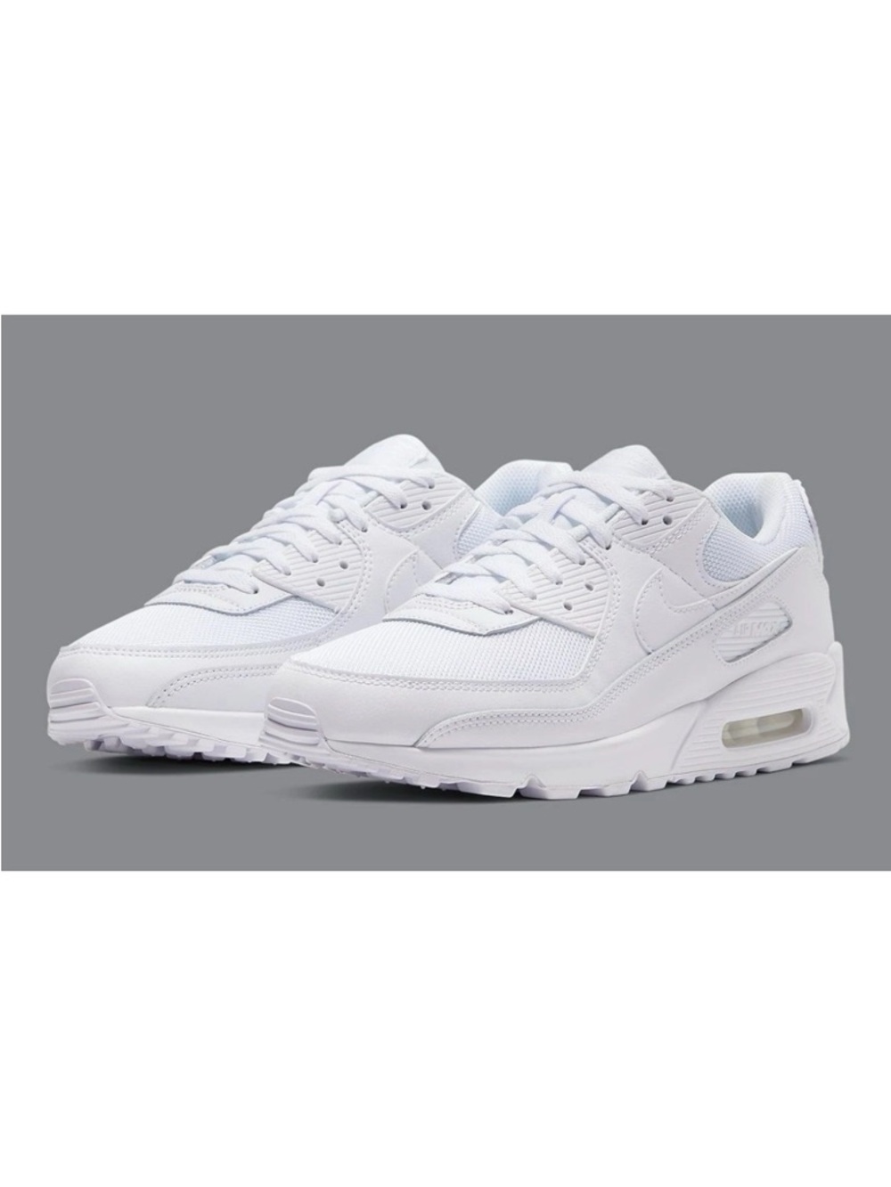 Nike Air Max 90 Recraft Triple White NBY CN8490-100 Mens Size 11.5